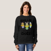 Sweatshirt Chillin' Avec Mes Épouses Jour de Pâques (Devant entier)