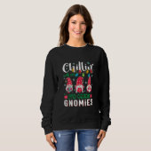 Sweatshirt Chillin Avec Mes Gnomes de 2e année Noël léger (Devant entier)