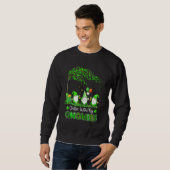 Sweatshirt Chillin Avec Mes Gnomies Jour de la Saint Patrick (Devant entier)