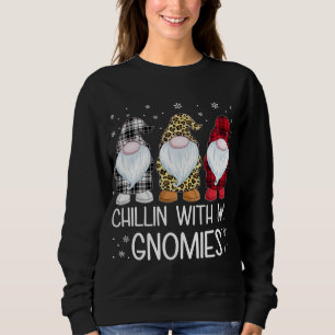 Sweatshirt Chillin avec mes nanas drôle de famille Gnomes Chr