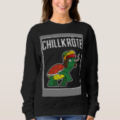 Sweatshirt Chillkröte Couple Weed (Devant)