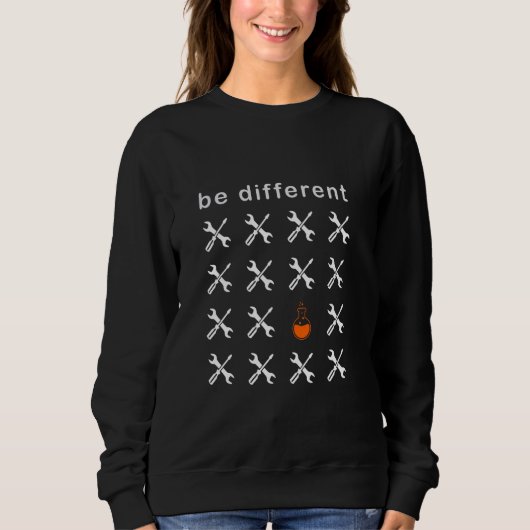 Sweatshirt Chimie Être une science de flacon différente (Devant)