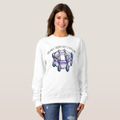 Sweatshirt Chimie organique de la molécule de benzène (Devant entier)