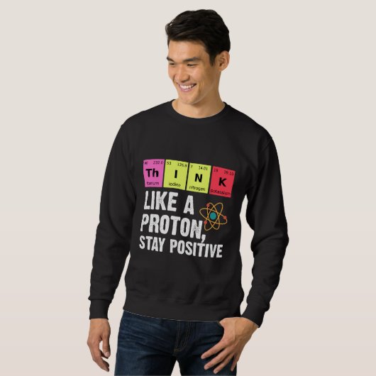 Sweatshirt Chimie Physicienne Professeur Proton Science (Devant entier)