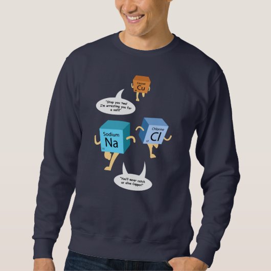 Sweatshirt Chimie Table périodique jeu pour professeur de sci (Devant)