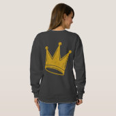 Sweatshirt Chin Up, Princess – Sass with a Crown (Dos entier)