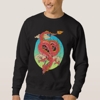 Sweatshirt Chine Imaginaire Dragon Mysthique Créature Asie Dr