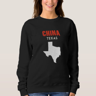 Sweatshirt Chine Texas États-Unis État Amérique Voyage Texas