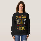 Sweatshirt Chinese New Year 2023 Year Of The Rabbit Lunar New (Devant entier)