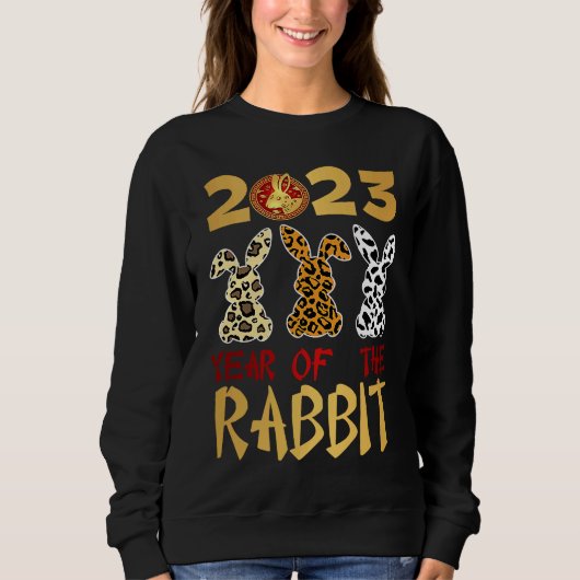 Sweatshirt Chinese New Year 2023 Year Of The Rabbit Lunar New (Devant)