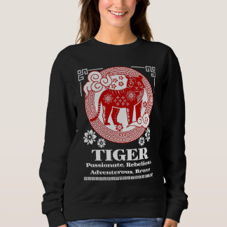 Sweatshirt Chinese Zodiac Tiger Personality