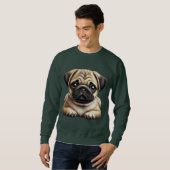 Sweatshirt Chiot Carlin (Devant entier)