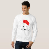 Sweatshirt Chiot de Noël (Devant entier)
