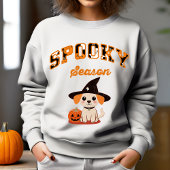 Sweatshirt Chiot d'Halloween de saison éffrayante Jack-o'-lan