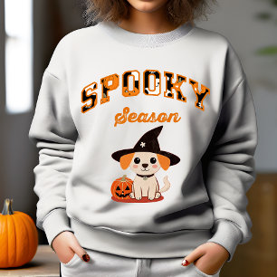 Sweatshirt Chiot d'Halloween de saison éffrayante Jack-o'-lan