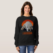 Sweatshirt Chiot Labrador en labradaire (Devant entier)