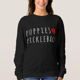 Sweatshirt Chiots Et Pickelball Mignons Pickelball Hommes Fem