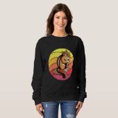 Sweatshirt Chipmunk Retro Sunset Rodent Chipmunks (Devant entier)