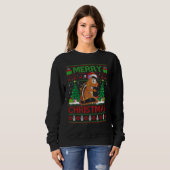 Sweatshirt Chipmunk Xmas Tree Light Ugly Santa Chipmunk Chr (Devant entier)