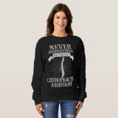 Sweatshirt Chiropractic Assistant Spine Treatment Power (Devant entier)