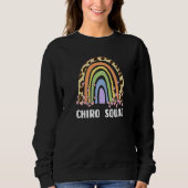 Sweatshirt Chiropractic - Chiro Squad Leopard Rainbow Premium (Devant)