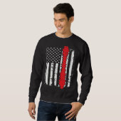 Sweatshirt chiropractors USA Flag spines for chiropractic (Devant entier)