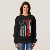 Sweatshirt chiropractors USA Flag spines for chiropractic (Devant entier)