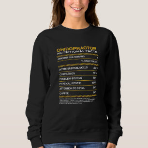 Sweatshirt Chiropraticien Valeur nutritive Chiropratique