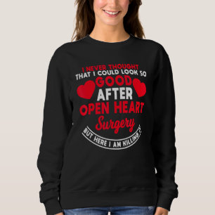 Sweatshirt Chirurgie cardiaque ouverte Quadruple Bypass Coron