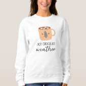 Sweatshirt Chocolat chaud Météo Festive Vacances (Devant)