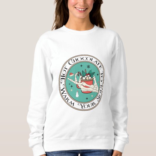 Sweatshirt Chocolat Chaud Pour Chauffer Votre Âme (Devant)