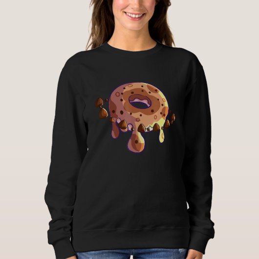 Sweatshirt Chocolat Chip Donut Planet Avec Chip Mo De Chocola (Devant)