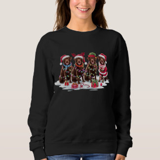 Sweatshirt Chocolat du Labrador Chocolat de Noël