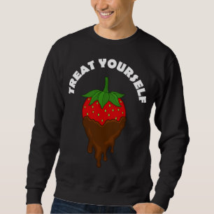 Sweatshirt Chocolat fraise recouverte Traitez-Vous Fruit