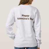 Sweatshirt Chocolat gouttes Coeur Saint Valentin Amour Candy (Dos)