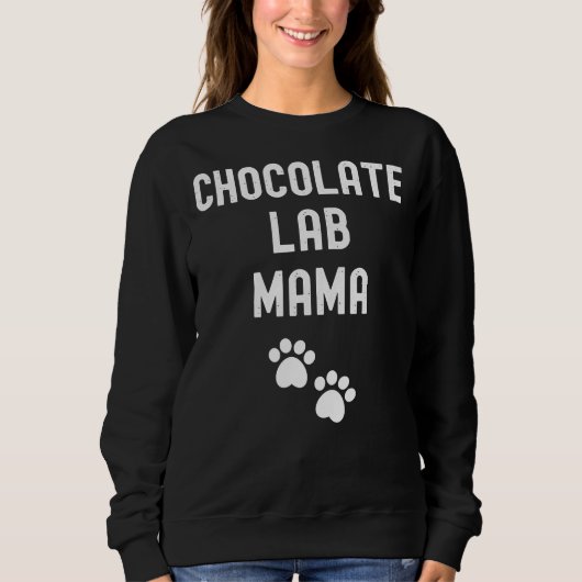 Sweatshirt Chocolat Lab Mama 45 (Devant)