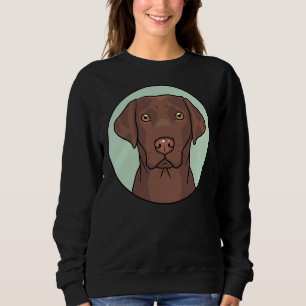 Sweatshirt Chocolat Lab Retriever Chien Labrador Retriever Ch