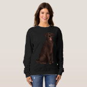 Sweatshirt Chocolat Labrador 183 (Devant entier)