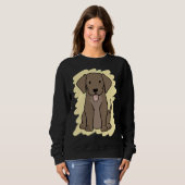 Sweatshirt Chocolat Labrador 29 (Devant entier)