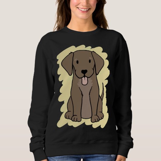 Sweatshirt Chocolat Labrador 29 (Devant)