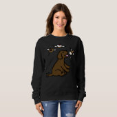 Sweatshirt Chocolat Labrador Puppy Sweets Dream (Devant entier)
