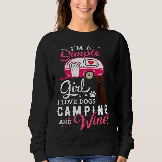 Sweatshirt Chocolat Labrador Retriever Chien mignonne Dit Cam (Devant)