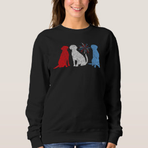 Sweatshirt Chocolat Noir Jaune Fox Lab Argent Patriote Rouge