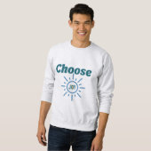 Sweatshirt Choisir la joie - Verse biblique (Devant entier)