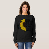 Sweatshirt Choisissez Kindness Courage Unité de tournesol de (Devant entier)