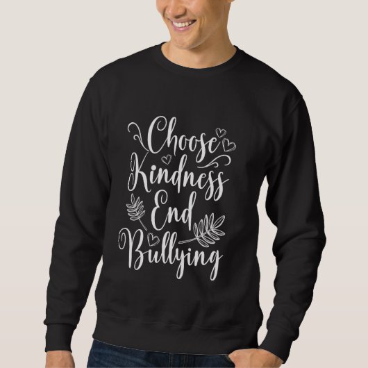 Sweatshirt Choisissez Kindness End Bulls Orange Unity Day Kid (Devant)