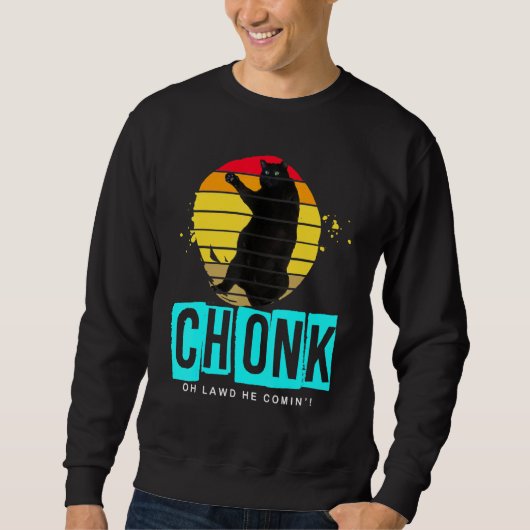 Sweatshirt Chonk Scale Chat Meme (Devant)