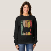 Sweatshirt Chonk Scale Chat Meme Chonky Chonk Meme (Devant entier)