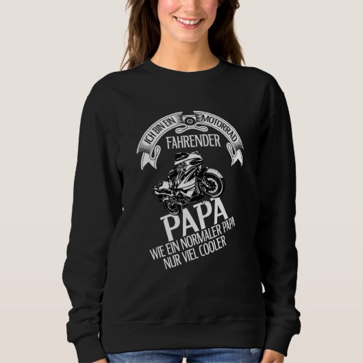 Sweatshirt Chopper Motocross Je Suis Une Moto Riding Papa (Devant)