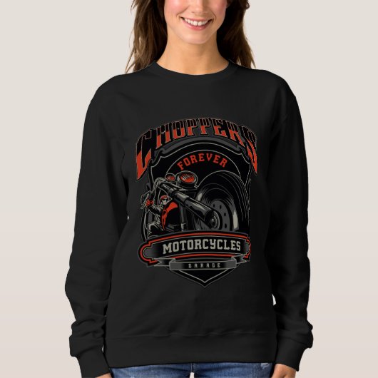 Sweatshirt Choppers Unleashed Forever Motorcycles (Devant)